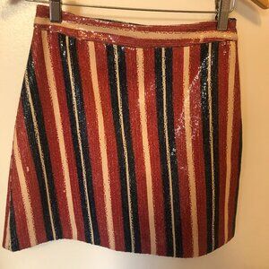 Never worn amazing Zara sequin mini skirt size XS